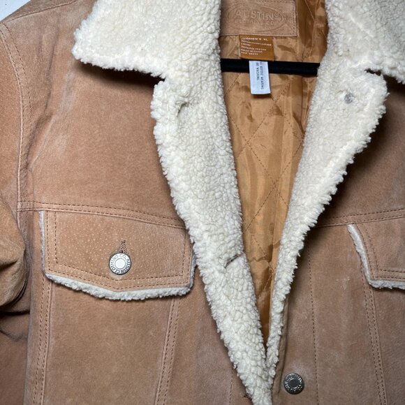 Austin Clothing Co - Leather Jacket - Size XL - Tan leather with sherpa - Picture 10 of 11
